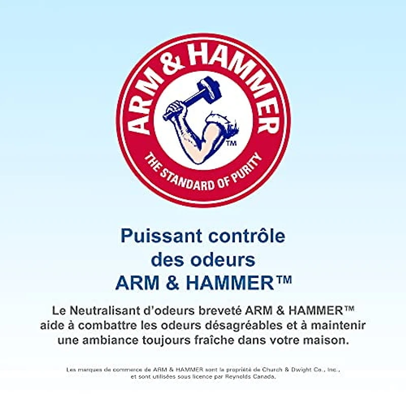 Hefty™ Lot de 30 sacs poubelle Strong Regular 75 litres noirs, EasyFlaps™, neutralisant les odeurs Arm & Hammer