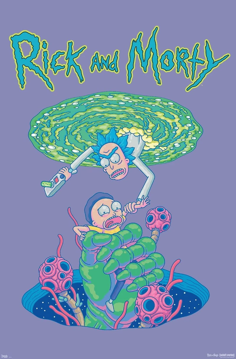 Rick And Morty - Portal Fall Wall Poster, 22.375" x 34"