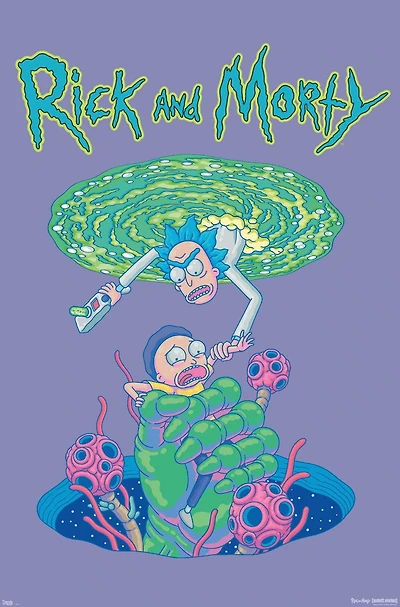 Rick And Morty - Portal Fall Wall Poster, 22.375" x 34"