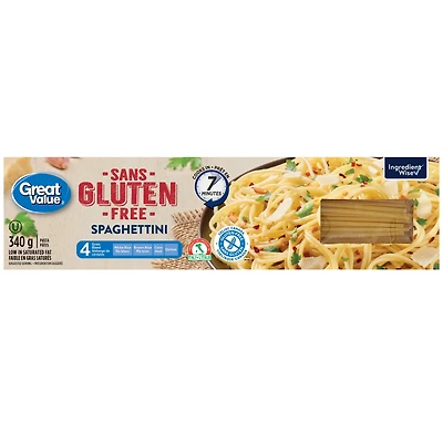Spaghettini sans gluten Great Value 340 g