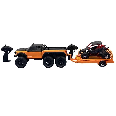 Ens. de camionnette télécommandée Ford Hennessey Velociraptor et Yamaha YXZ à l'échelle 1:10