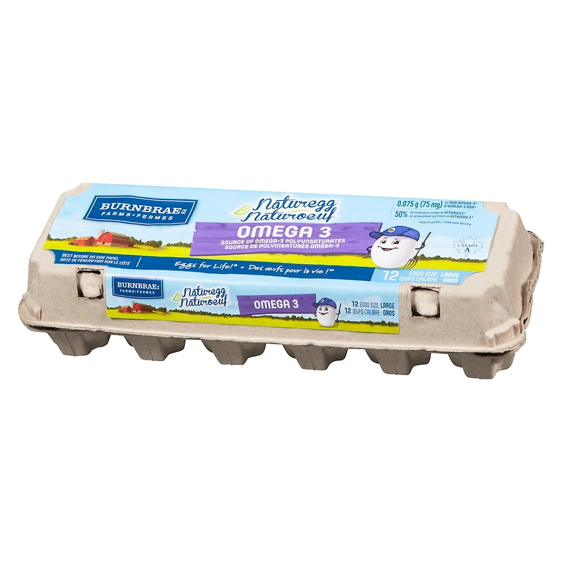 Naturegg Omega 3 Large Eggs, 12 eggs/carton