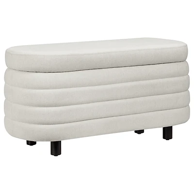 Bouclair Fabric Ottoman with Storage