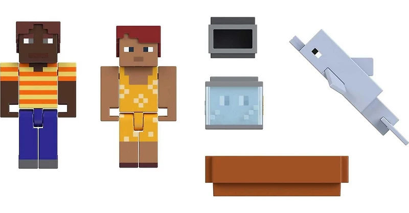 Minecraft Creator Series Seafaring Friends Storypack, Collectible Building Toy