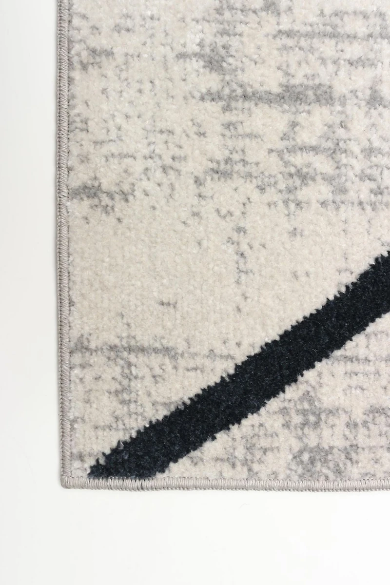 ECARPET Washable Abstract Striped Area Rug & Runner for Living Room, Bedroom, Hallway