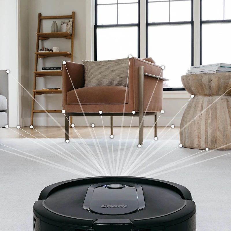 Shark RV1001AEC, Aspirateur IQ Robot Self-Empty, Noir, 35W