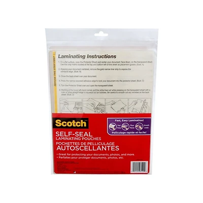 Pochette de pelliculage autoadhésive LS854-10-C Scotch®, 22,9 cm x 29,2 cm, 10/paquet Scotch®, LS854-10-C