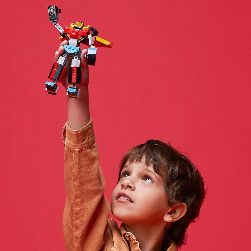 LEGO Creator 3-en-1 Le super robot 31124 Ensemble de construction (159 pièces) Comprend 159 pièces, 6+ ans