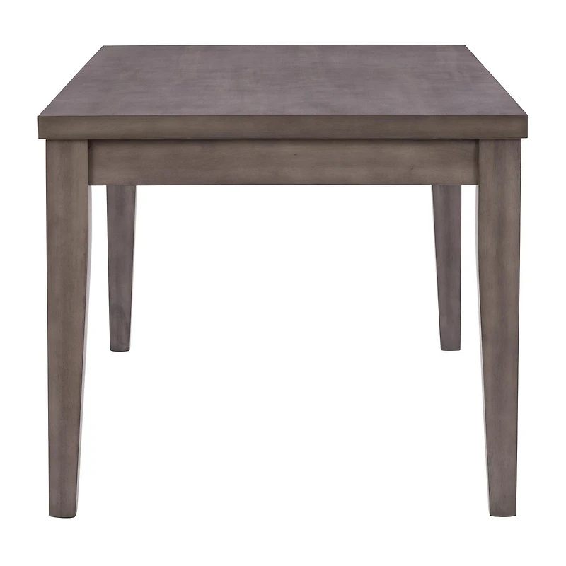 Table à manger d'intérieur classique CorLiving New York en bois massif et contrecollé gris délavé pouvant accueillir jusqu'à 6 personnes