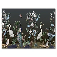 Designart Chinoiserie Aux Oiseaux Et Pivoines IV Art mural sur toile
