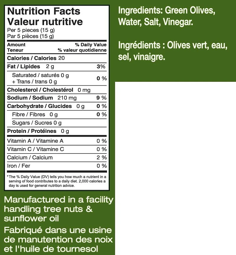 Zein Green Olives