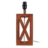 hometrends Lamp Base, 14", wood tone finish