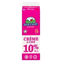 Brum's 10% M.F Coffee Cream