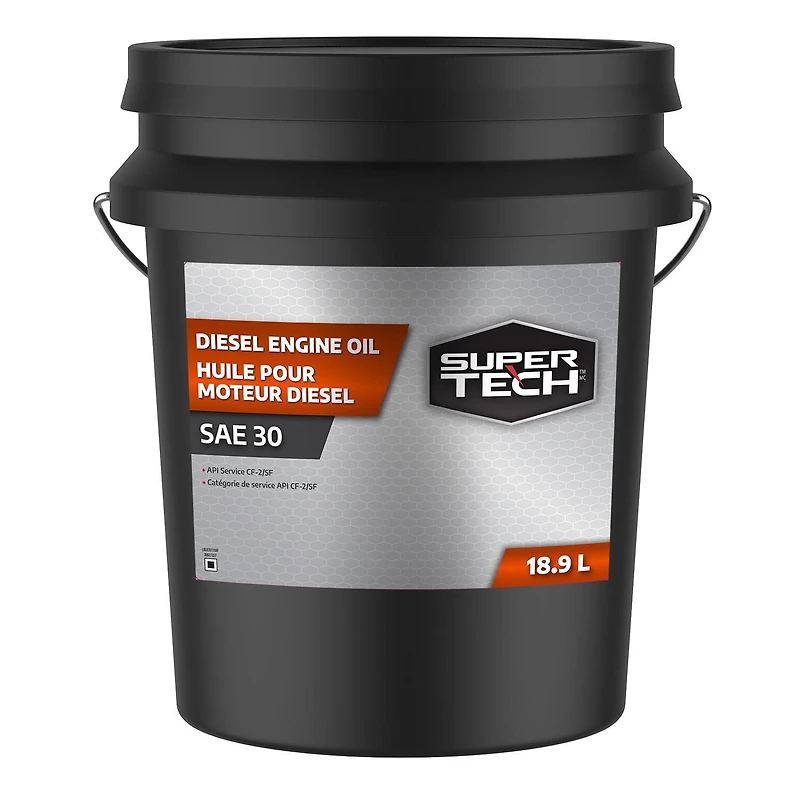 SuperTech Diesel Engine Oil SAE 30 18.9L Pail, Good anti-rust, anti-wear and lubricity