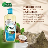 Huile de cheveux enrichie à la noix de coco Vatika de Dabur Volume et épaisseur