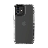 onn. Rugged Phone Case with Holster for iPhone 12 / iPhone 12 Pro - Clear