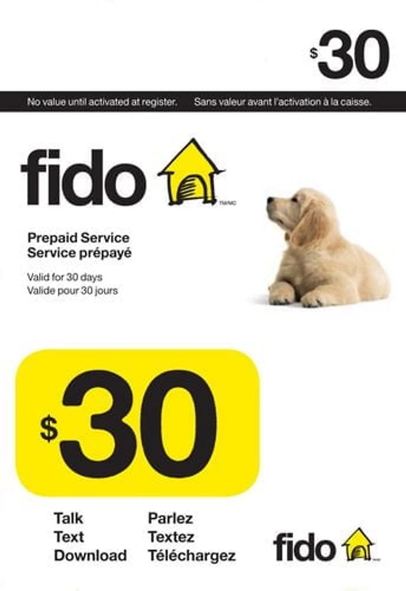 G-FIDO SOLUTIONS FIDO $30 SANSFIL