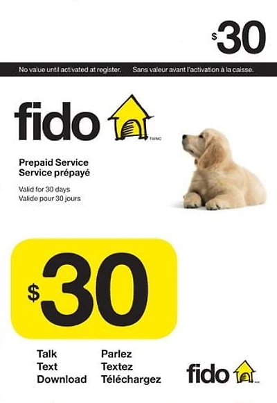 G-FIDO SOLUTIONS FIDO $30 SANSFIL