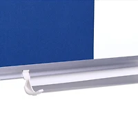 MasterVision NewGen Combo Board, Magnetic Dry-Erase and Blue Felt, 24" x 36", Aluminum Frame