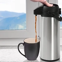 Thermos à double paroi en acier inoxydable scellé sous vide Mainstays de 1,8 L