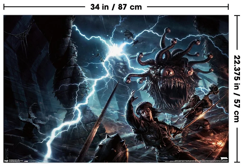 Dungeons and Dragons - Battle Wall Poster, 22.375" x 34"