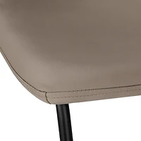 Monarch Specialties Chaise De Bureau, Hauteur Bar, Debout, Bureau, Travail, Pu D'aspect Cuir, Métal, Brun, Noir, Contemporain, Moderne