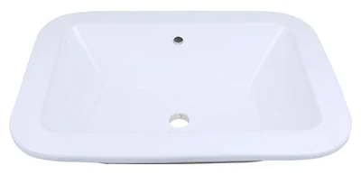 American Imaginations 36-in. W Wall Mount White Vanity Set For 3H8-in. Drilling Beige Top Biscuit UM Sink AI-18091