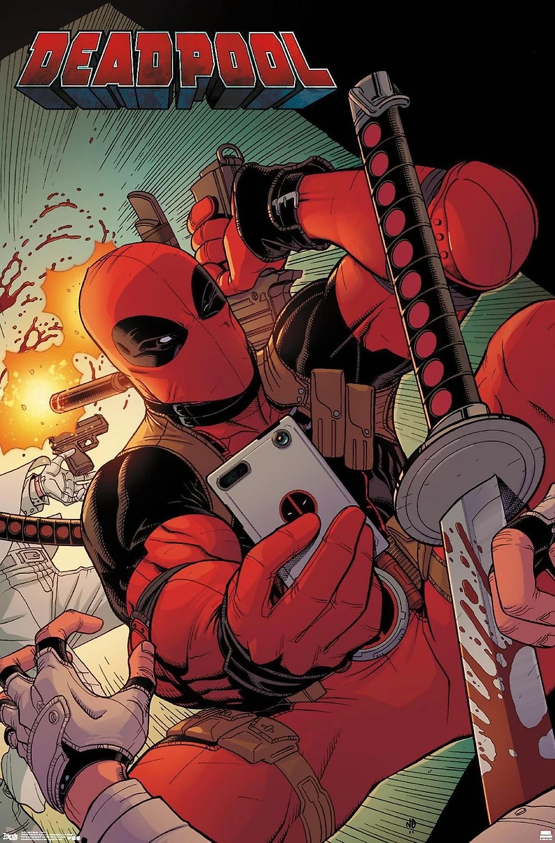 Marvel Comics Deadpool - Selfie Wall Poster, 22.375" x 34"