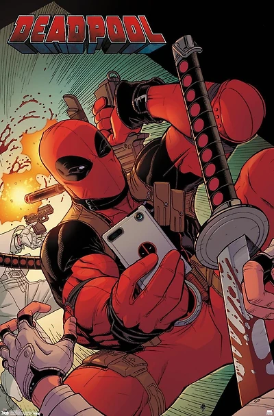 Marvel Comics Deadpool - Selfie Wall Poster, 22.375" x 34"