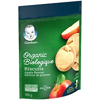 Biscuits GERBER® Bio, coll. pour tout-petits, Saveur pomme 150 g 150 GR