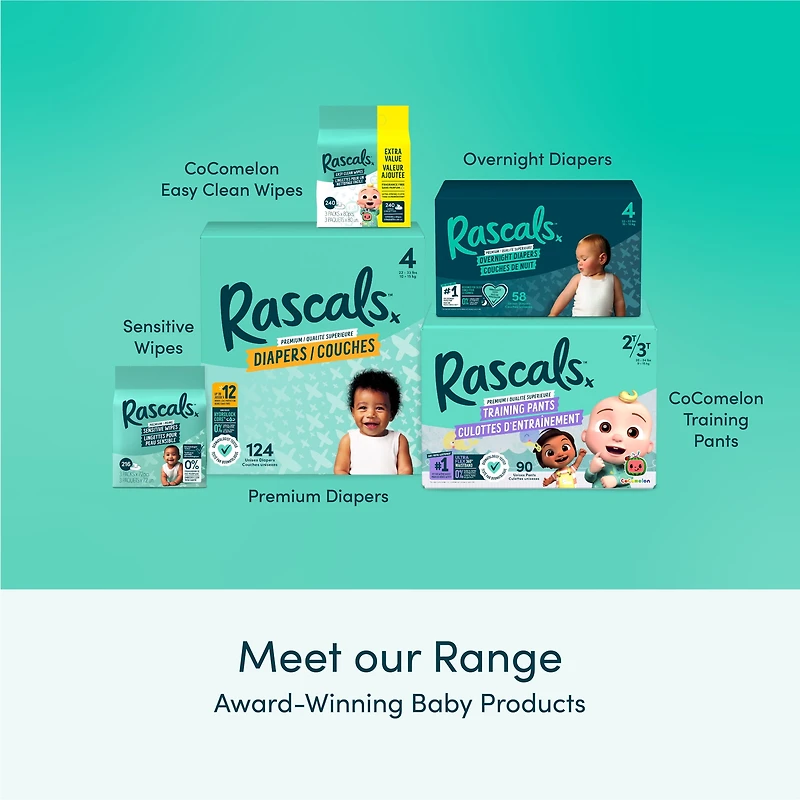 Culottes d’apprentissage CoComelon de Rascals − Boîte géante Unisexe tailles 2T-6T