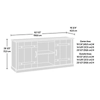 Sauder Misc Entertainment Credenza, Laurel Oak, 434954