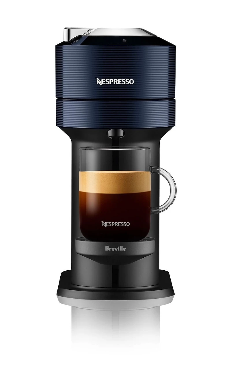Machine à café et espresso Vertuo Next de Nespresso par Breville, Bleu Marine 7 formats de tasses