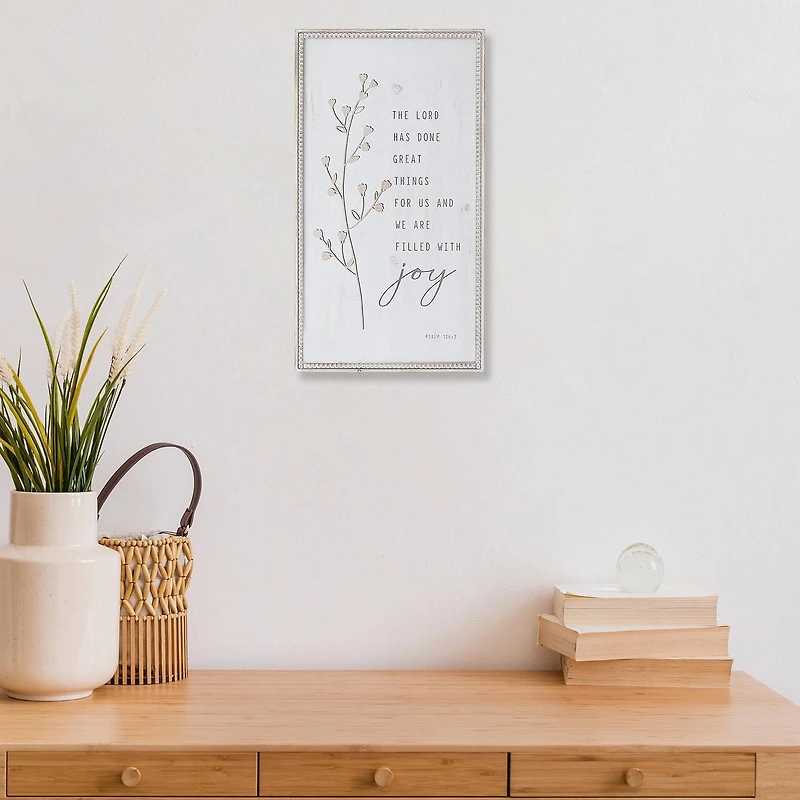 Framed Wooden Sign The Lord Has Done Great