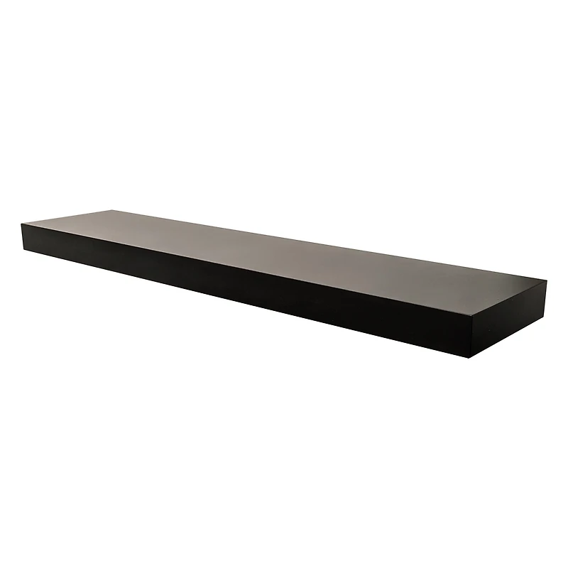Hometrends 35 inch Floating Shelf Black, 35" Black Floating Shelf