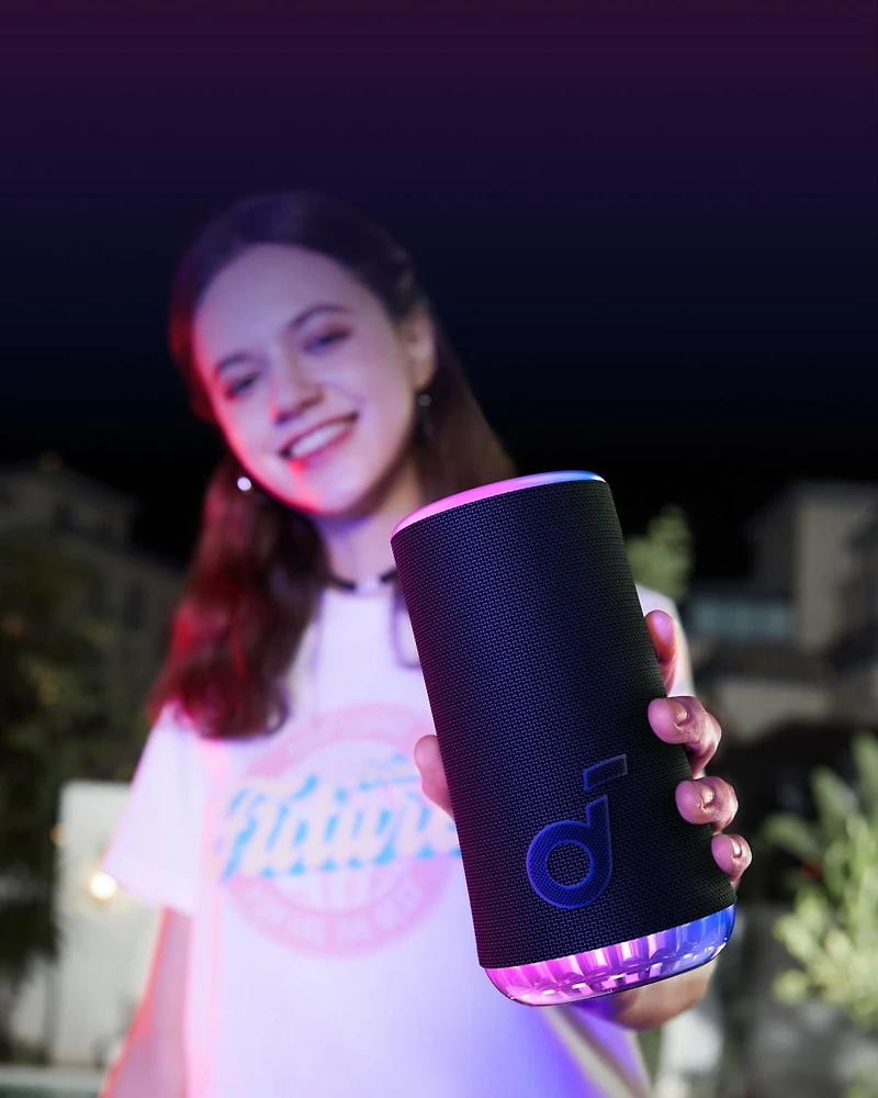 Haut-parleur portatif soundcore Glow Bluetooth - Noir