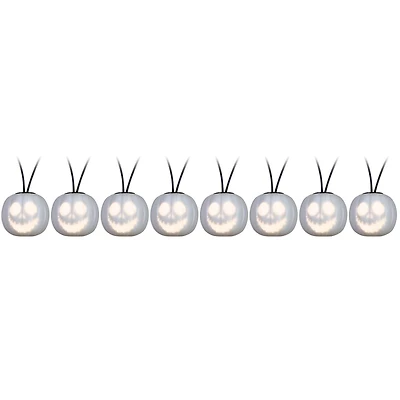 Halloween Battery Operated EmoteGlow Light String S/8 Musical Jack Skellington Disney (Classic White)