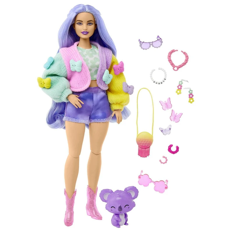 Barbie Doll with Pet Koala, Barbie Extra, Kids Toys and Gifts