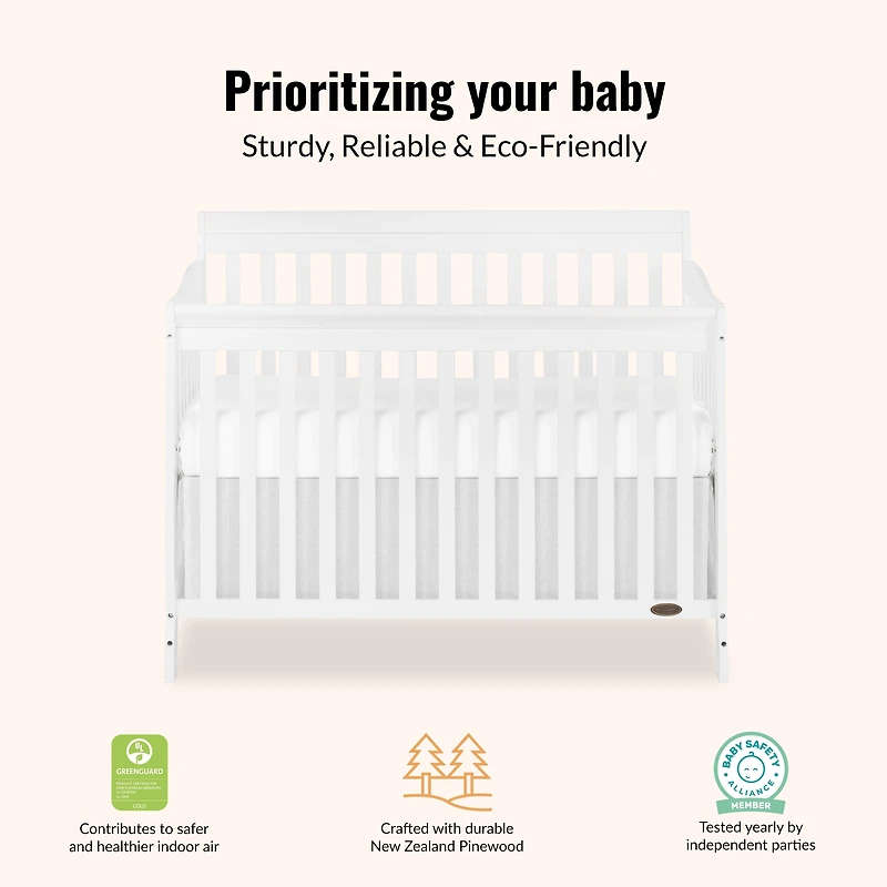 Rêve sur Moi Ashton Convertible 5-en-1 Berceau, Modèle #660