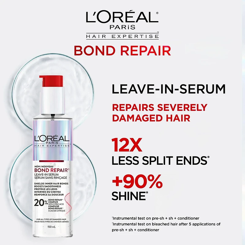 L'Oréal Paris Bond Repair Sérum Sans Rinçage, 150ml Sérum sans rinçage réparateur