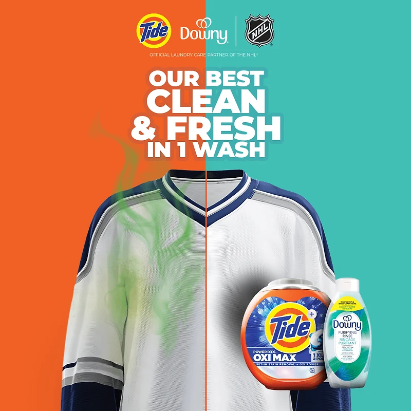 Capsules de détergent à lessive Tide Oxi Max Power PODS, détachant et puissance d’Oxi, capsules de détergent pour le lavage de la lessive, compatible avec les laveuses HE