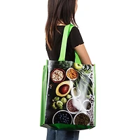 Sac d’épicerie réutilisable avec poignées, Sac réutilisable pour les courses