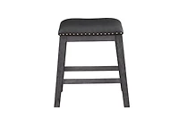 Topline Home Furnishings Counter Height Grey Stool