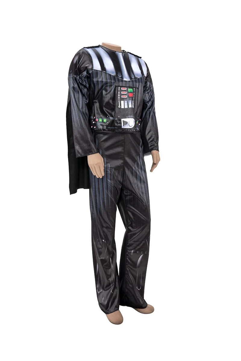 STAR WARS Adaptive Darth Vader Youth Costume - Printed Jumpsuit with Tube Access, Roomier Legs, and 3D Plastic Mask
