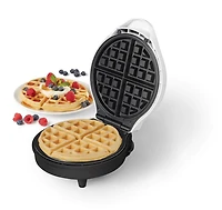 Starfrit Electric Waffle Maker - 7" Ceramic Non-Stick Cooking Surface - Scratch Resistant - 900W - White, CERAMIC WAFFLE MAKER