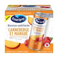 Ocean Spray Sparkling Cranberry Mango 6PK, OSI SPRK CRANMAN 6PK