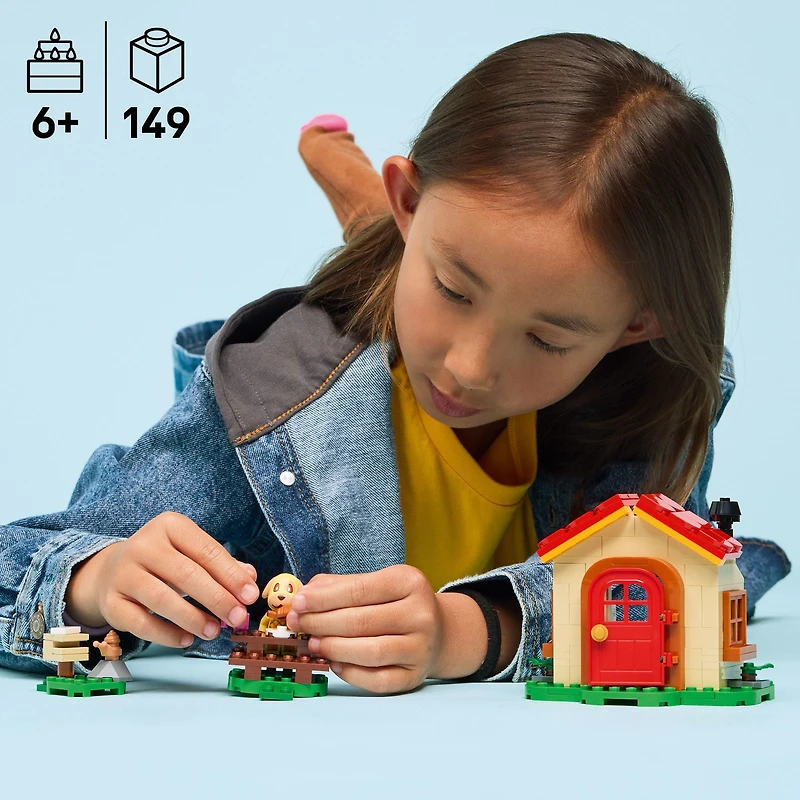 LEGO Animal Crossing La Maison Douillette de Mirza, Ensemble de Jeu de Construction 77058