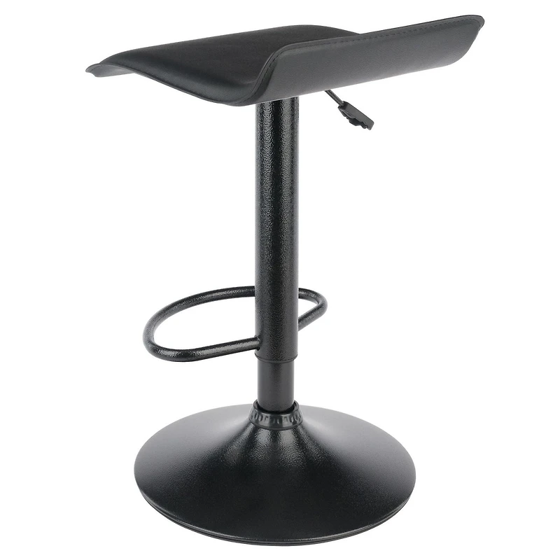 Tabourets pivotants réglables en obsidienne Winsome, ensemble de 2 pièces, noir