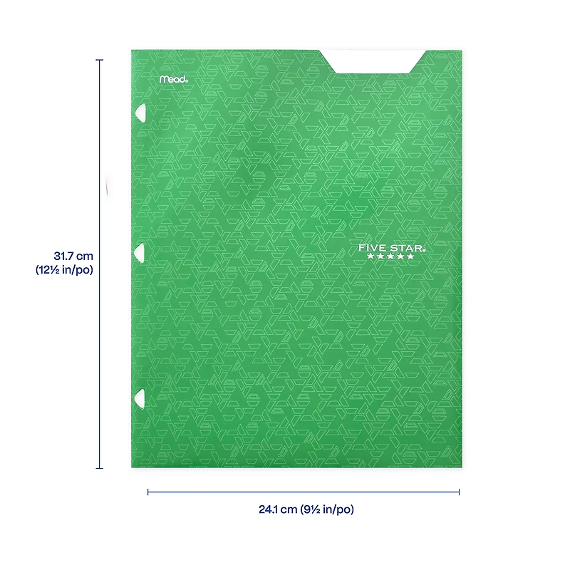 Porte-document à 4 pochettes Five Star vert