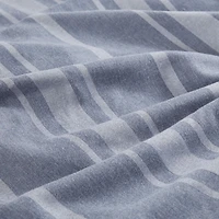 Kent 3 Piece Striped Herringbone Oversized Comforter Set